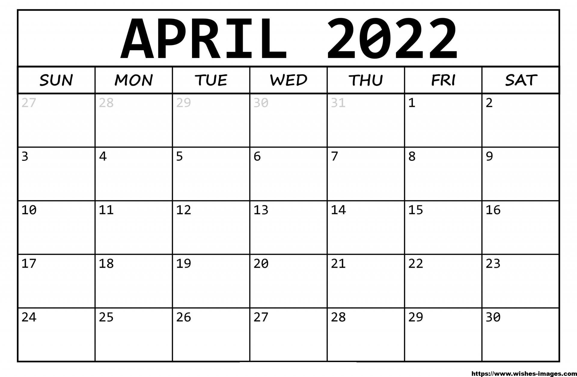 2022 Calendar Template Illustrator