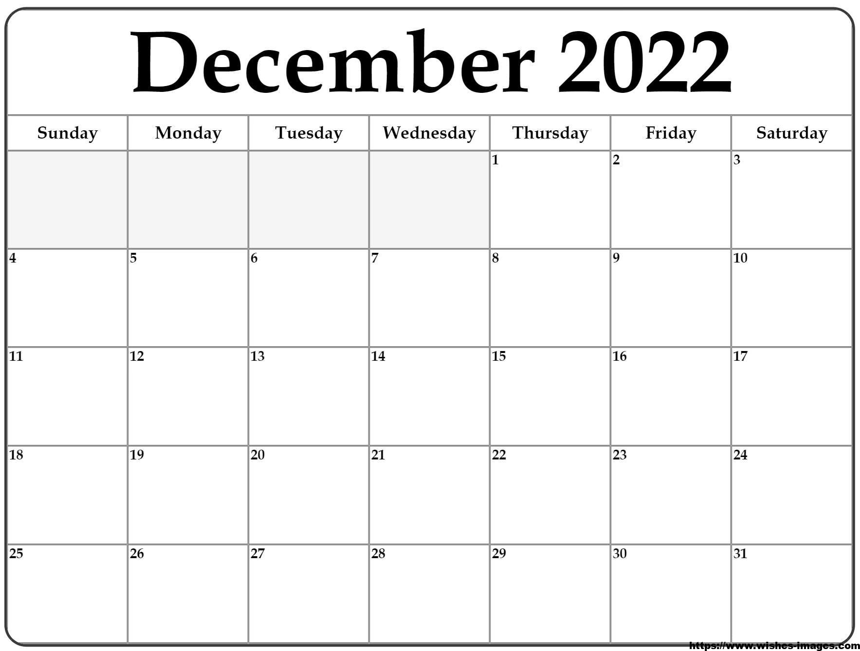 2022 Yearly Calendar Template