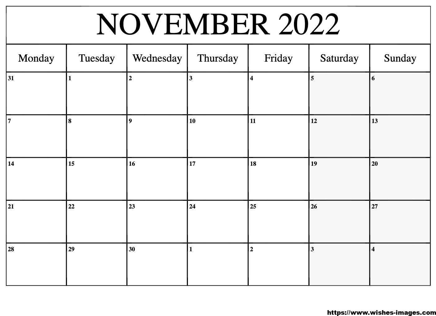Free 2022 Calendar Template
