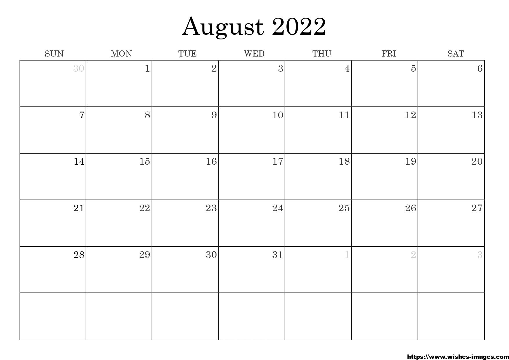 Printable 2022 Calendar Australia